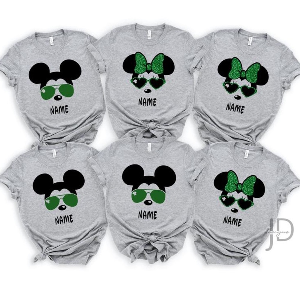 Mickey Minnie Disney St Patrick’s Day Shirt